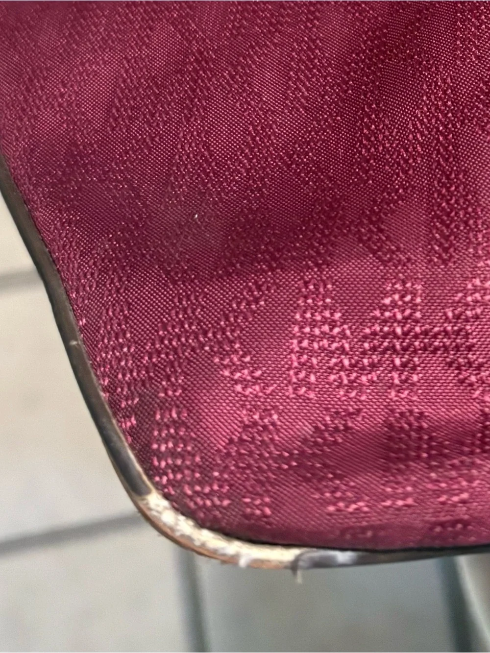 Michael Kors Burgundy Tote with Gold Hardware
